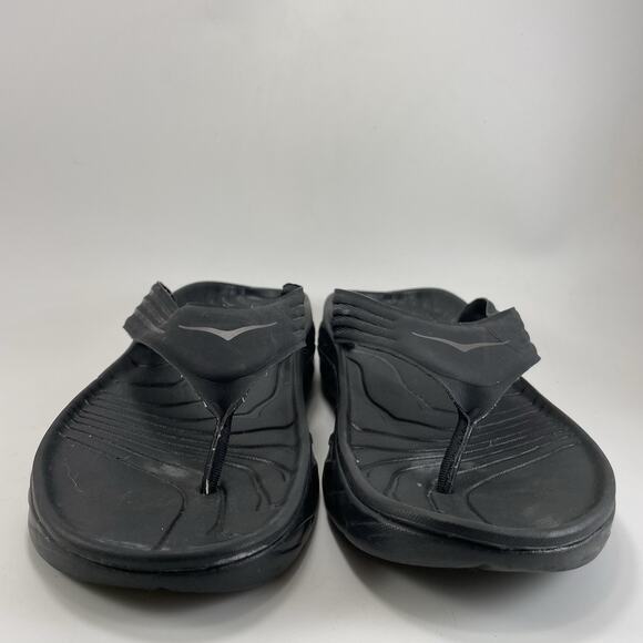 Hoka One One Ora Recovery Flip Flop Mens 10 Black Comfort Sandals, Womens 12 main image 7